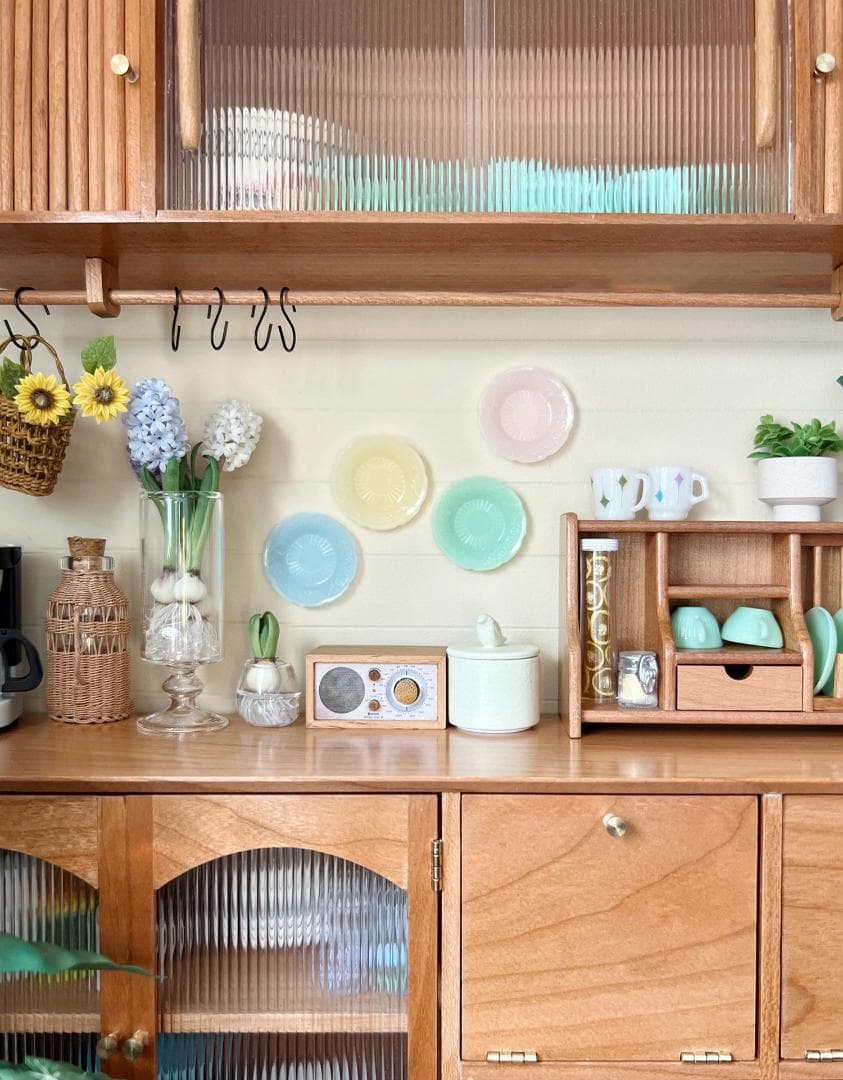 ミニチュア 1/6スケール ミルクグラス風orアンティーク風 ティーセット 単品