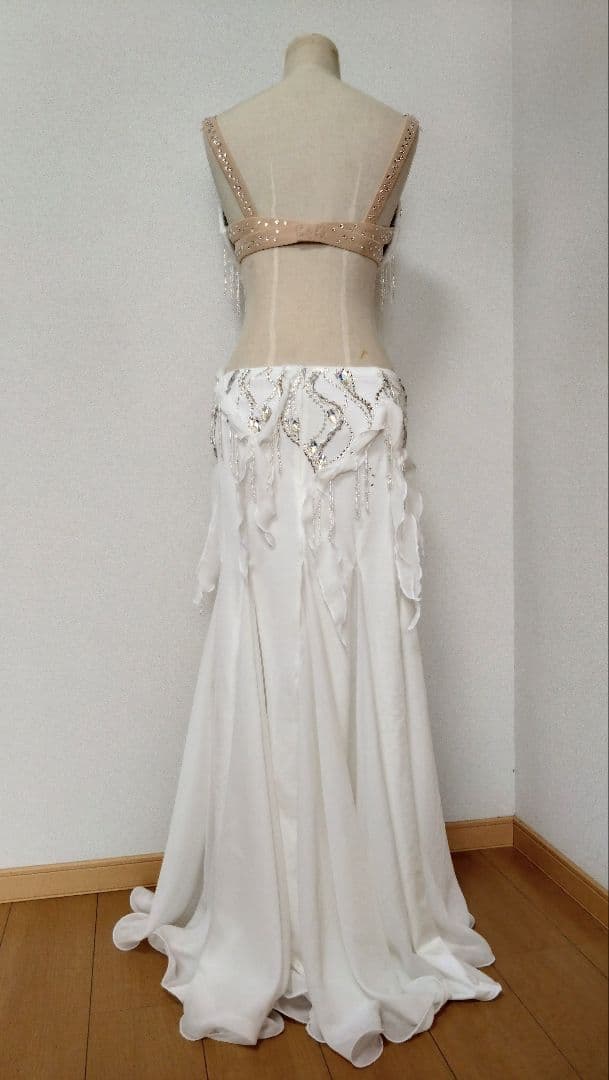 ベリーダンス衣装　ブラスカート一体型　ネックレス、アームセット