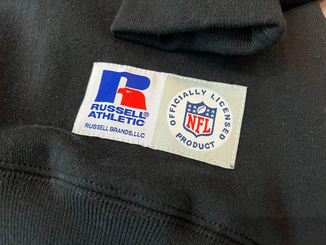 新品NFL RAIDERS コラボRussell ラッセル黒レイダース2XL