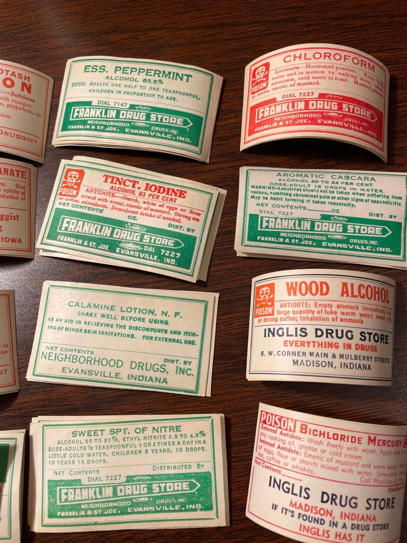 他の方はご購入お控え下さい　海外　ファーマシーラベル　45種　61枚✖️3