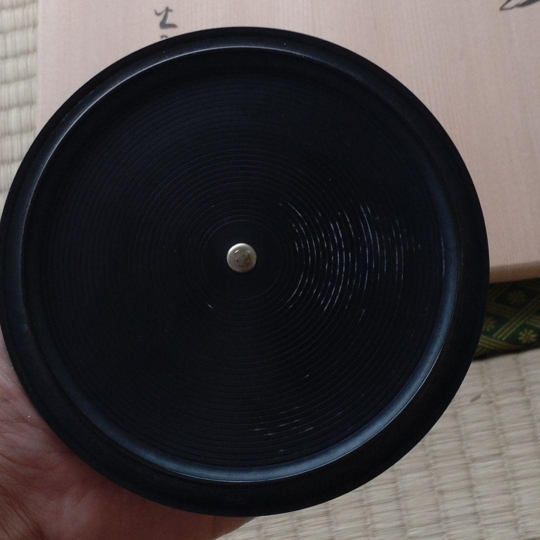 橋本辰敏造馬地紋真形釜共箱　銀摘み　（検　相馬