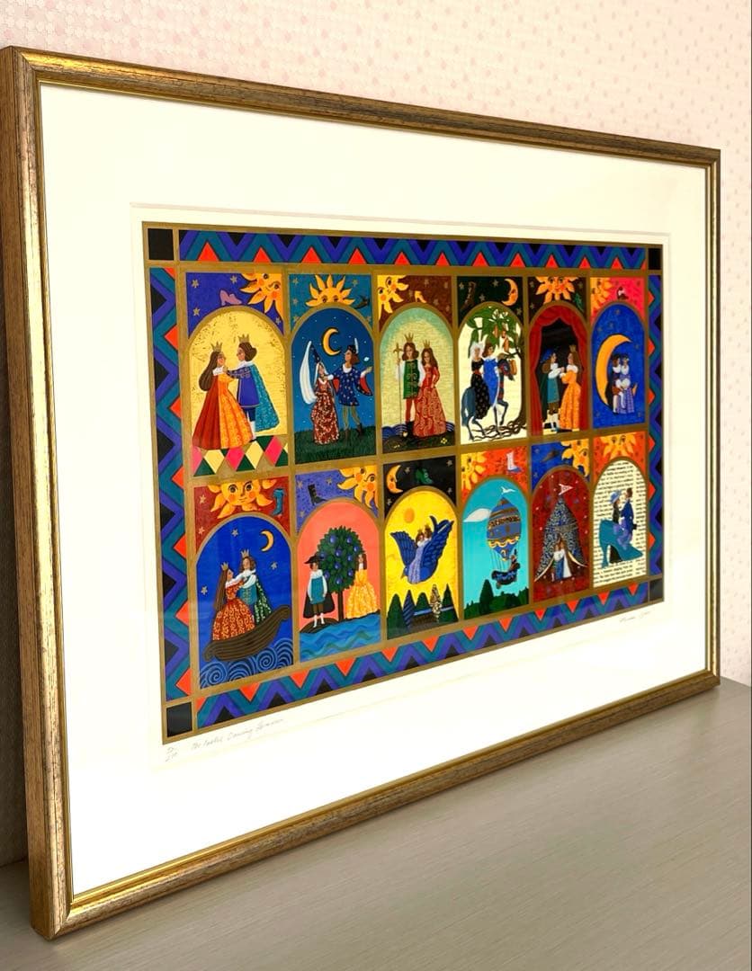 小澤摩純　踊る12人のお姫様　シルクスクリーン