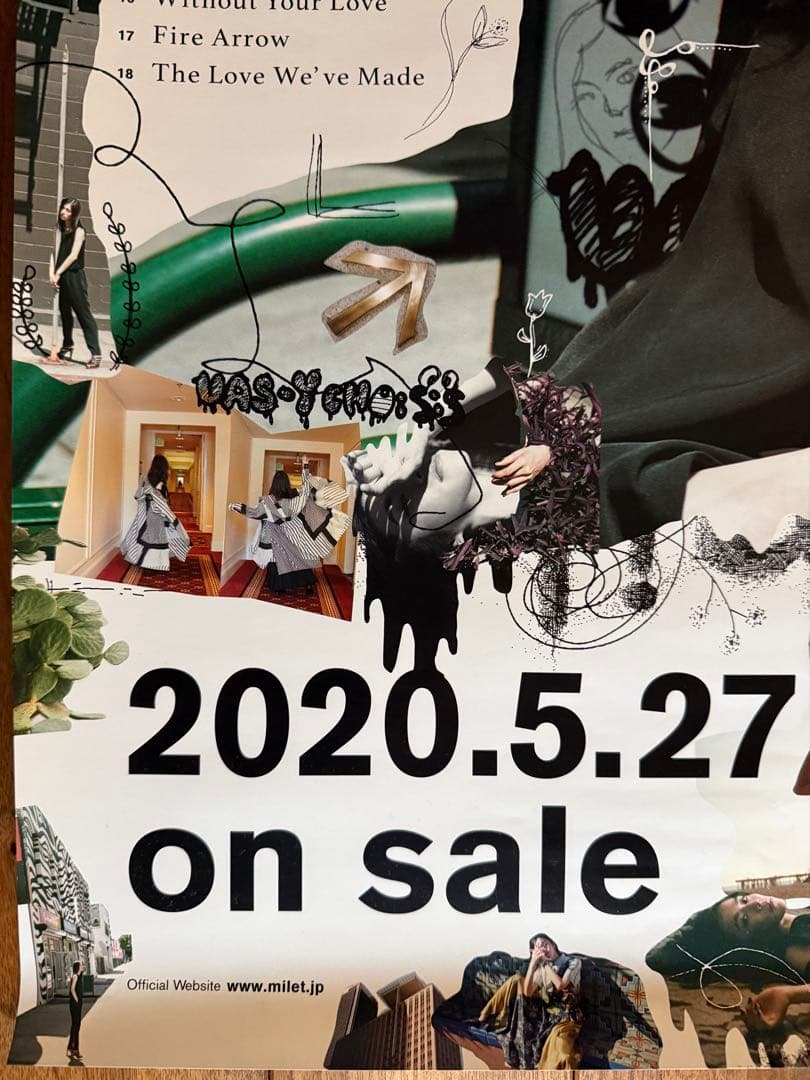 【非売品】　milet 1st album先着特典 「eyes」B2告知ポスター