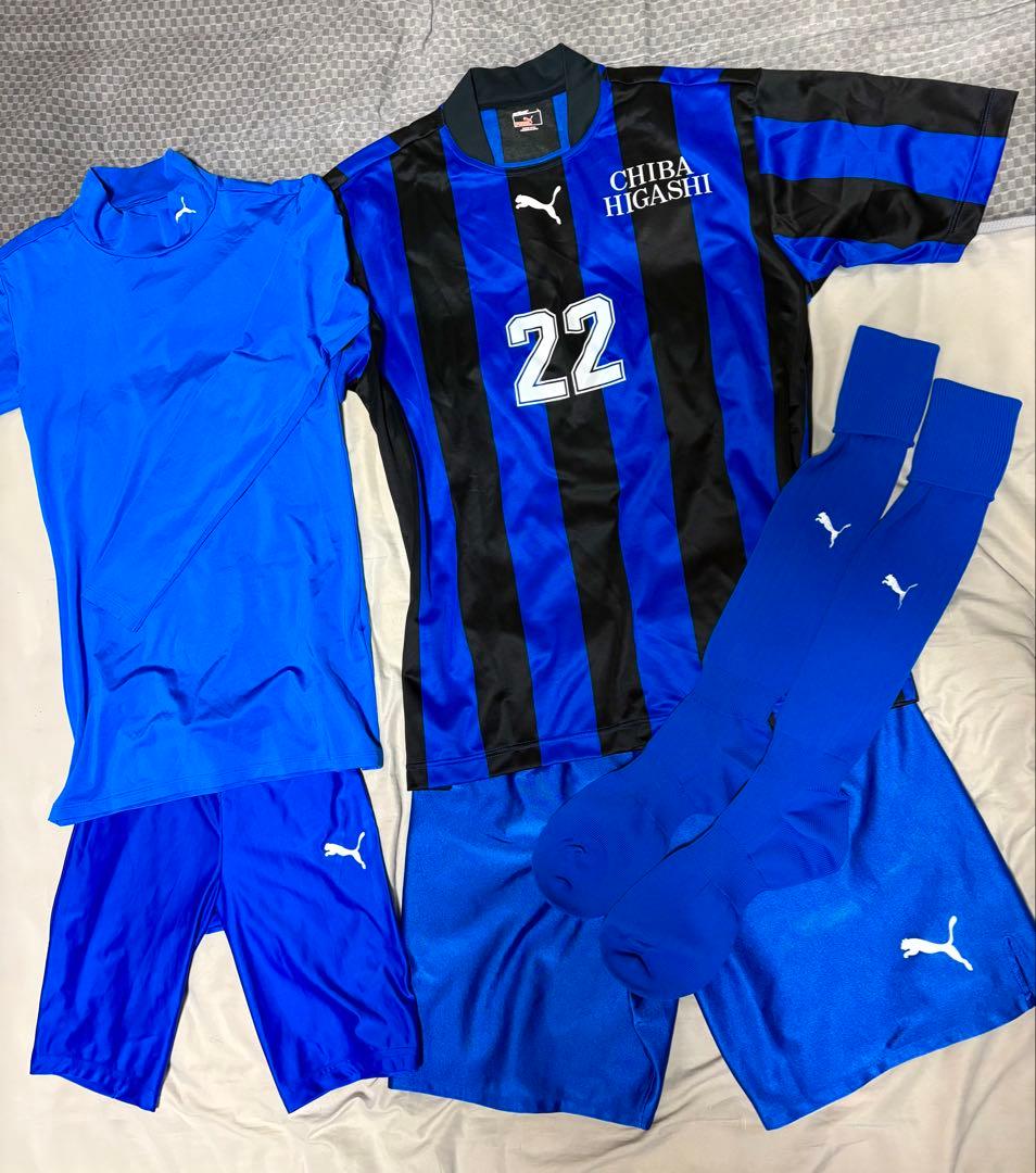千葉東高校サッカー部ユニフォーム　L ジャージ　スパッツ　インナー付属　プーマ