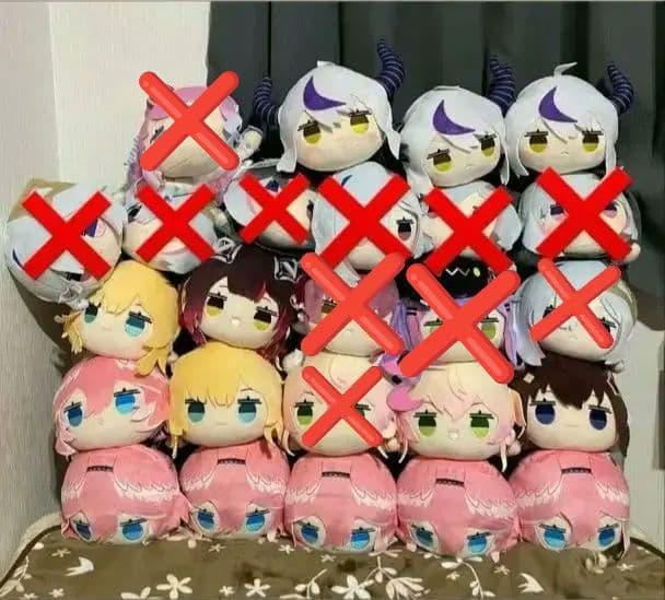 ホロライブ寝そべりぬいぐるみ　まとめ売り　16個