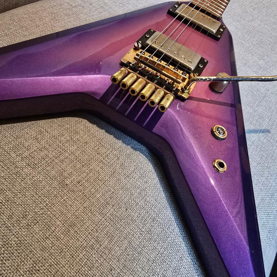 84年製 Greco TUSK GTV-60 パープル フライングV