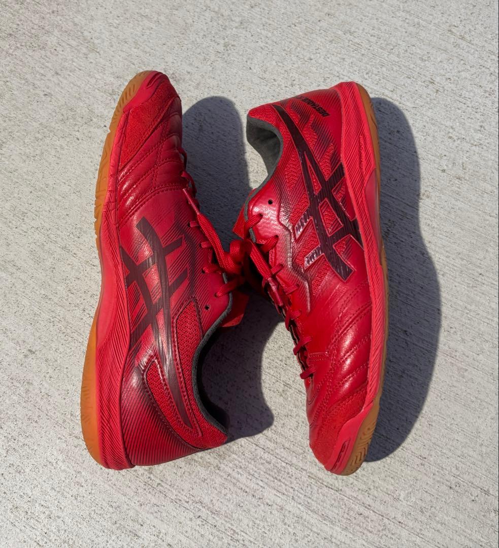 デスタッキ 25.5 レッド フットサルシューズ asics アシックス