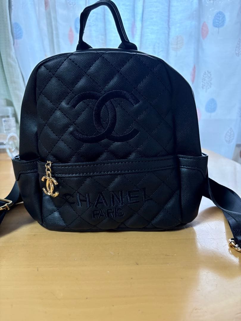 CHANEL シャネル リュック バッグ パック ブラック ノベルティ
