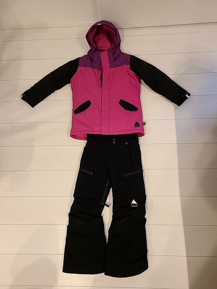 burton スノーボードウェア キッズ 上下 xs 110〜120 キッズ