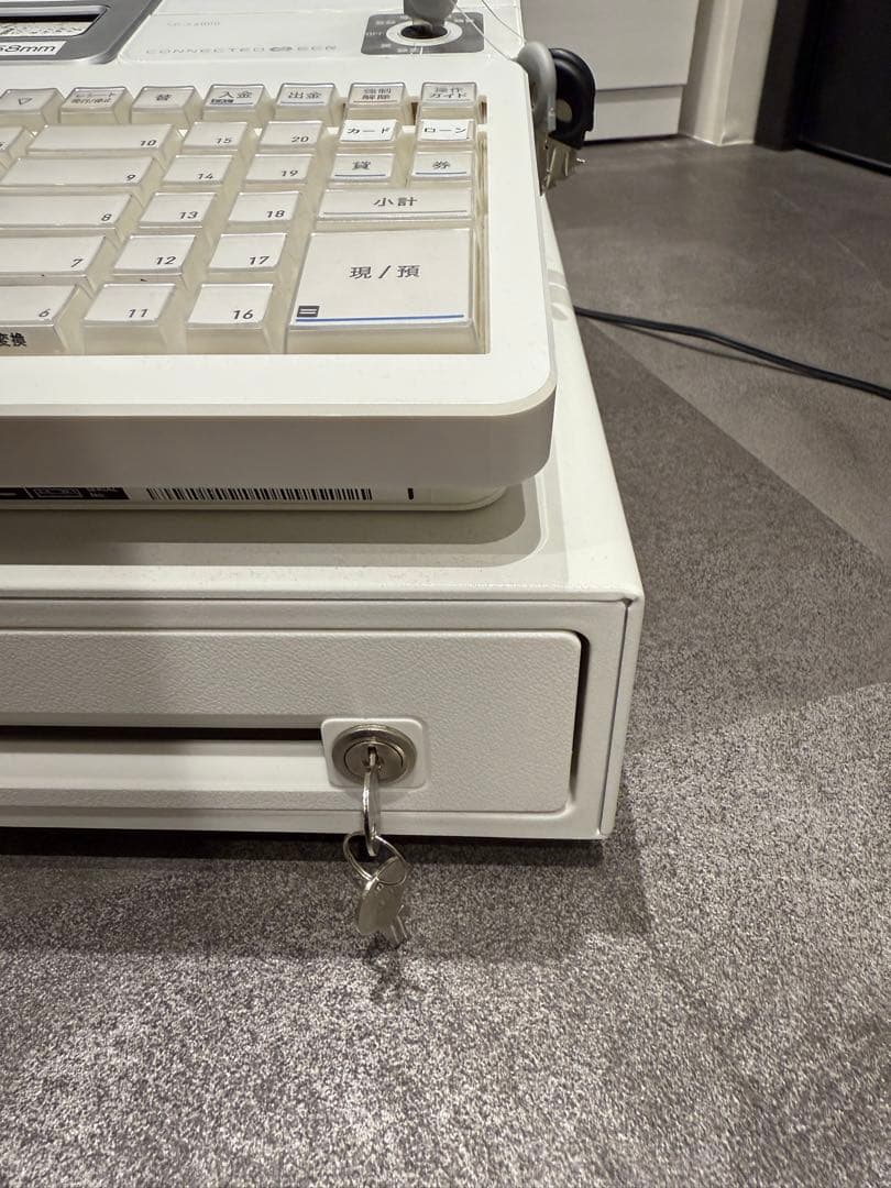 【美品】 CASIO カシオ レジスター 業務用 SR-S4000-20SWE