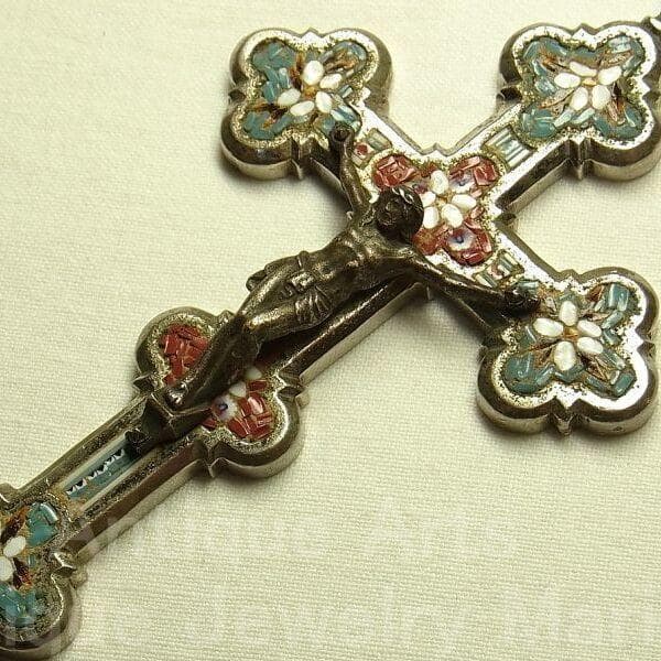 c1555イタリア マイクロモザイクタイル クロス《大型サイズ（S）》