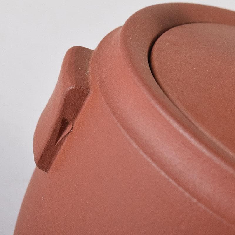 中国　中国宣興銘　紫砂　朱泥　宝瓶　急須　茶壷　V　R8342