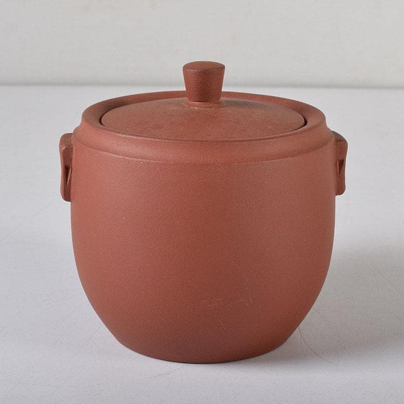 中国　中国宣興銘　紫砂　朱泥　宝瓶　急須　茶壷　V　R8342