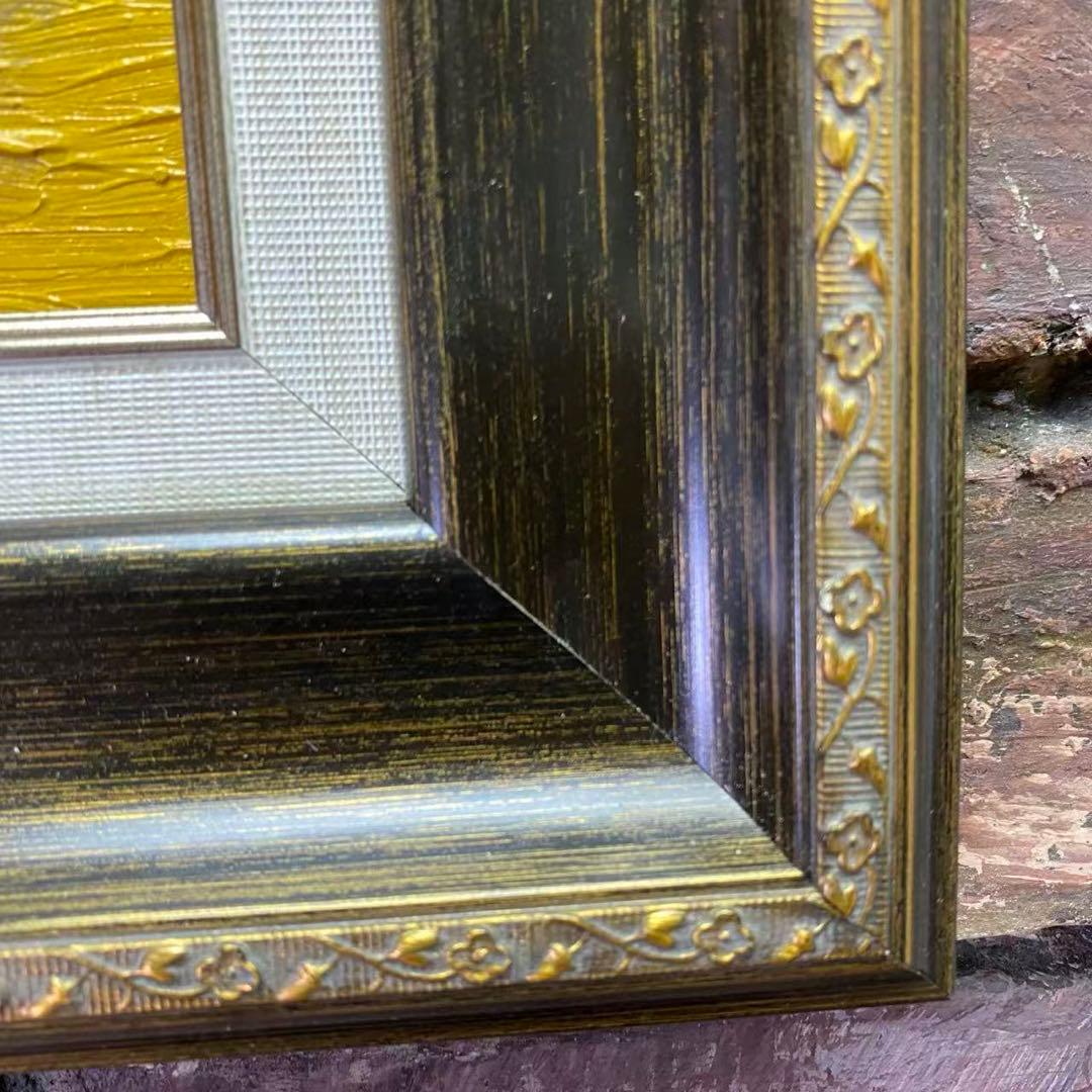 ゴッホ模写 油絵 額縁付き ひまわり 30×40cm インテリア絵画