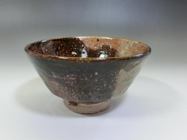 茶碗■【藤田崋山】通天沙葉 鷹唐津 飴釉 お茶道具 骨董品 共箱付 共布 上物■