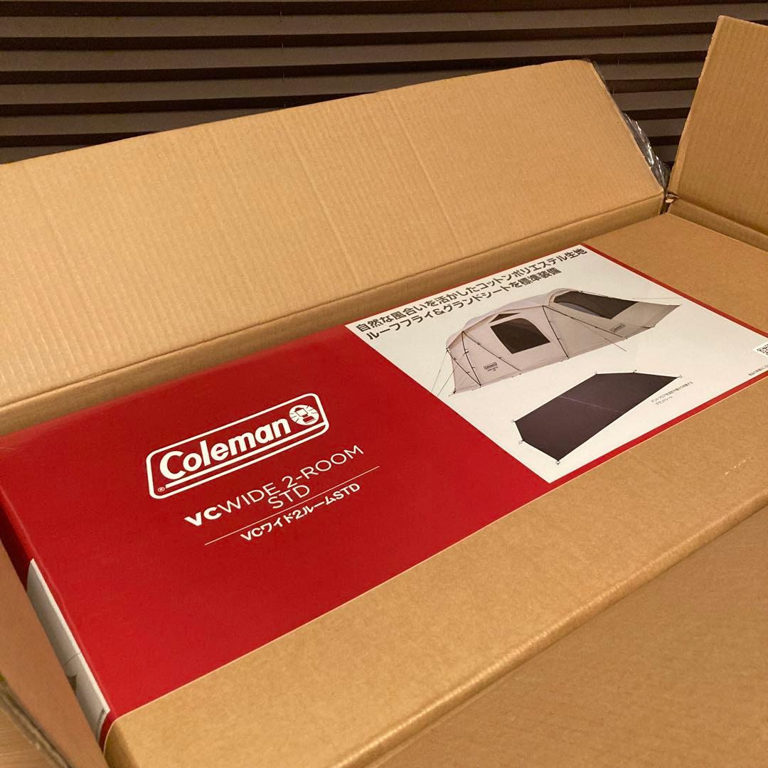 新品 化粧箱 Coleman コールマン VCワイド2ルームSTD テント 大型