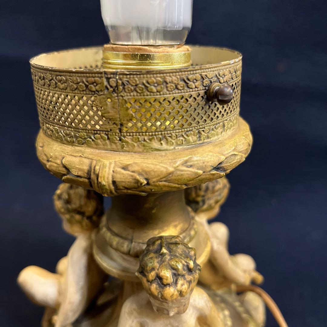 金属工芸　照明　ランプ　ガラス　オブジェ　3人の子供　送料無料　総重量㎏