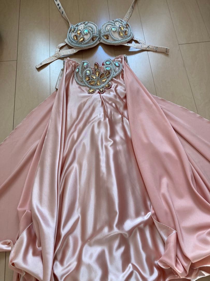 お値下げ小柄さんにベリーダンス衣装 ピンクベージュ