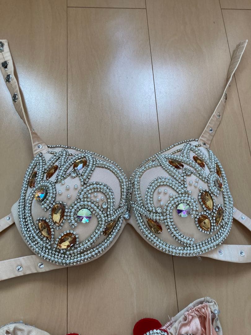 お値下げ小柄さんにベリーダンス衣装 ピンクベージュ