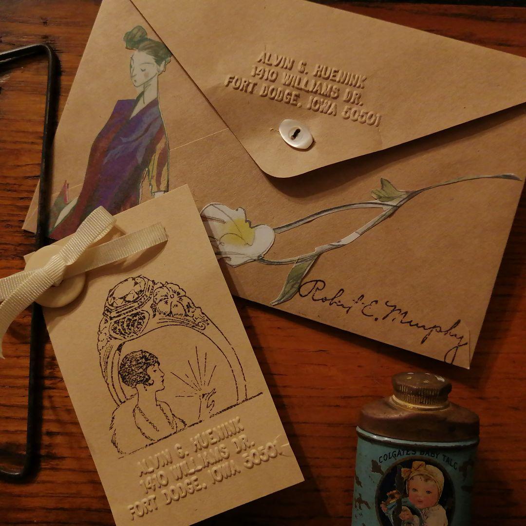 米国製ヴィンテージ ハンディタイプ エンボッサー 箱入りスタンプ☆はんこ☆文房具