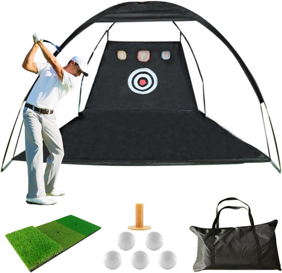 【プロゴルファー監修】ゴルフネット 3m 大型 テント型 屋内・屋外兼用