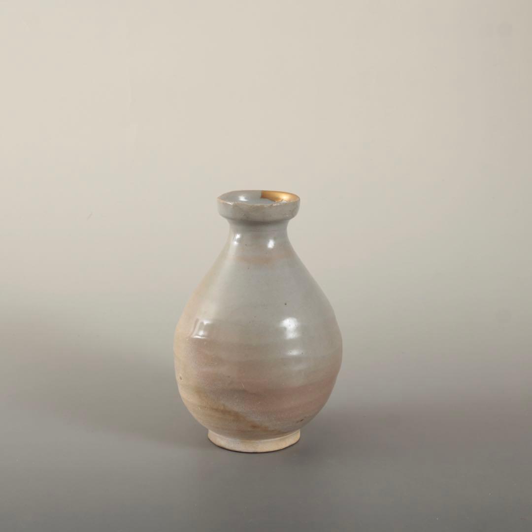 李朝 白磁 堅手 徳利 容量約300ml 古美術 古道具 アンティーク 朝鮮美術