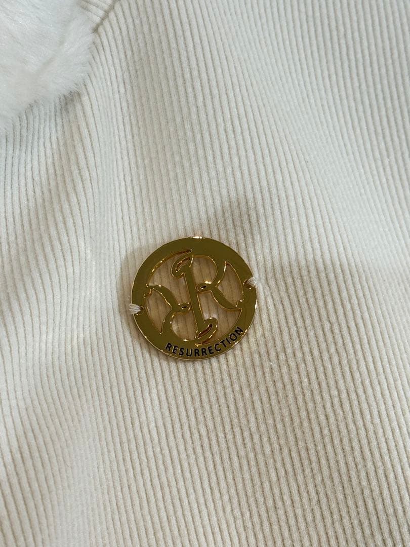 【新品】レザレクション　ファーベスト　白　レディース　Lサイズ