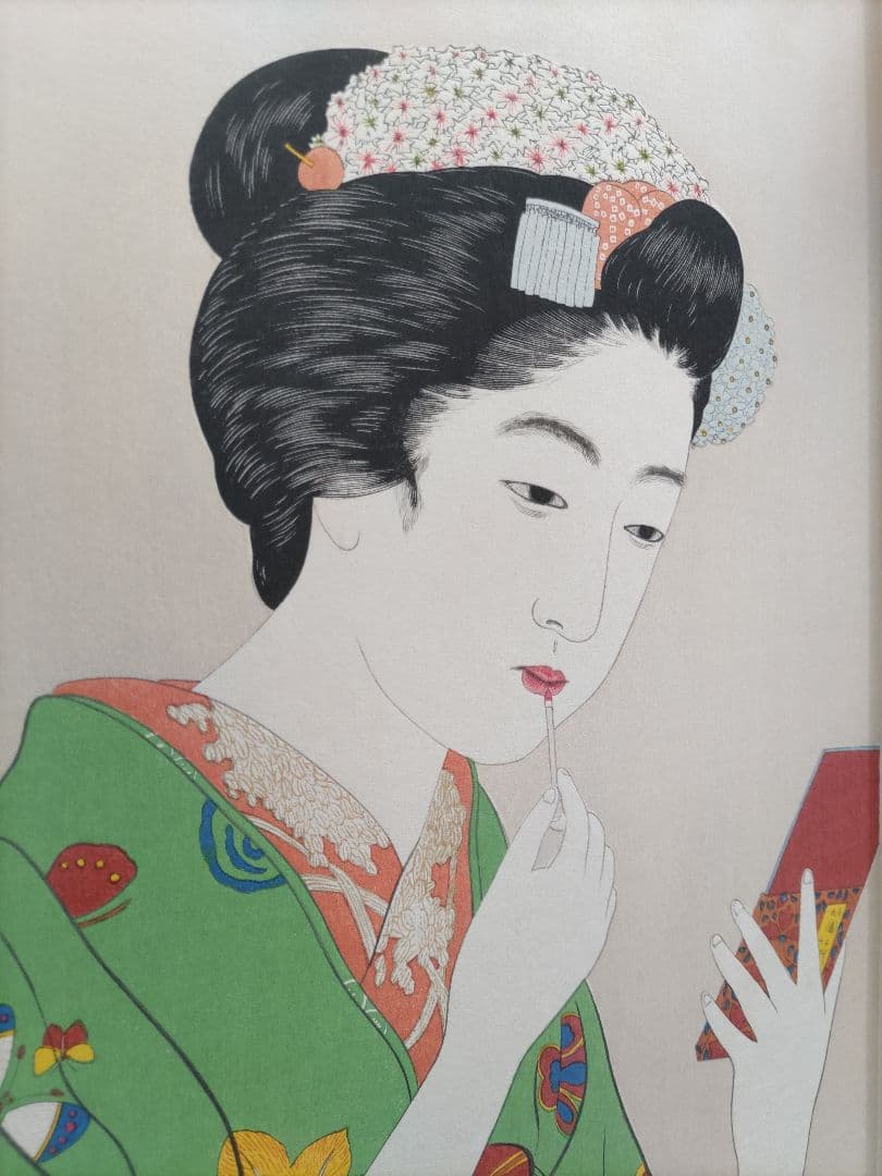 新版 橋口五葉集 『京舞妓』丹青社版 手摺木版画大判 新版画 美人画