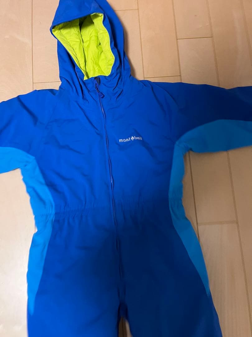 大雪セール★mont-bell 子ども用スキーウェア つなぎタイプ