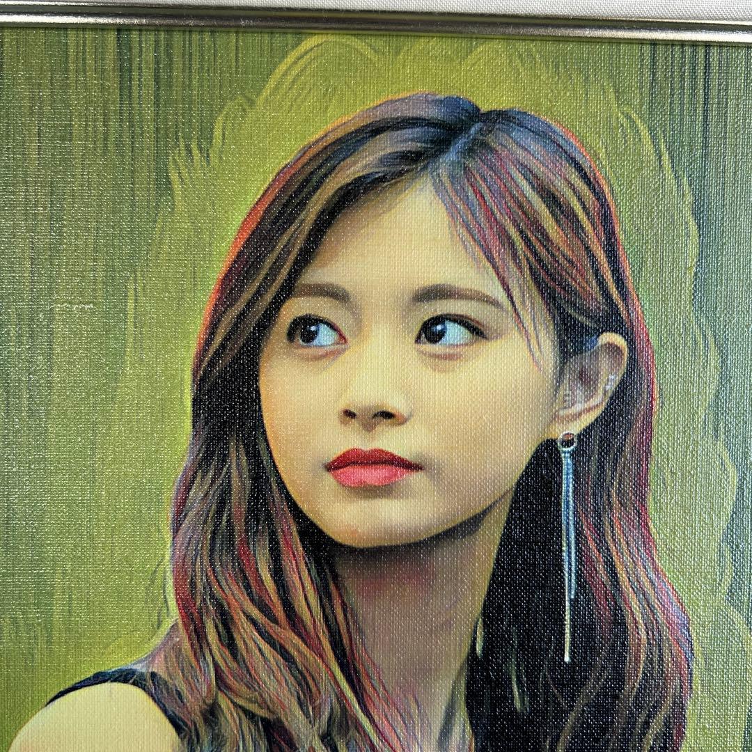 絵画　アクリル画　女性　「TWICEのツウィさん」