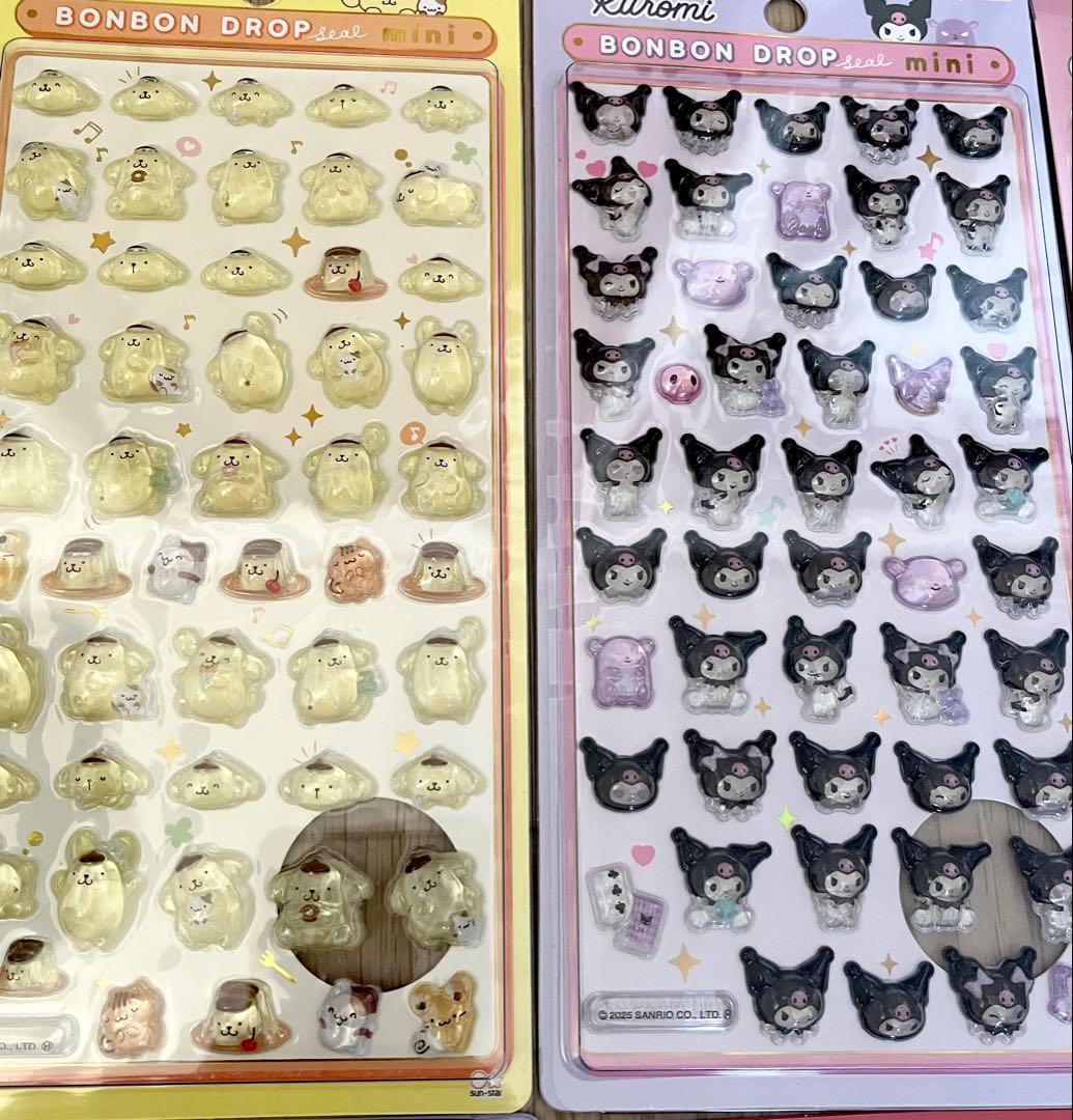 【正規品】ボンボンドロップシール　mini サンリオ　8枚セット