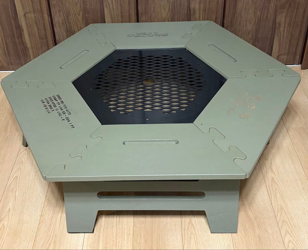 ヘキサテーブル　六角テーブル　ミリタリー