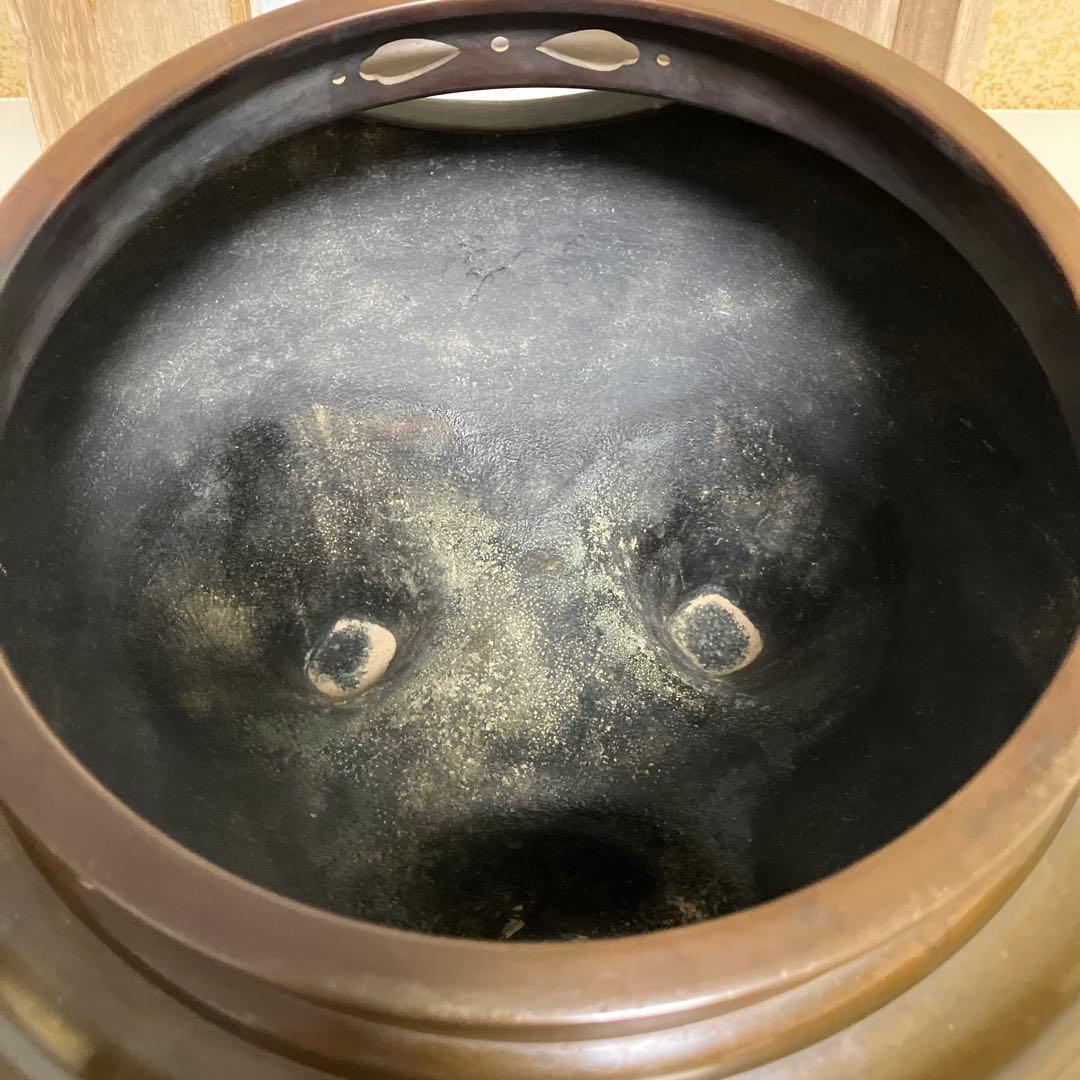 茶道具 唐銅 朝鮮風炉 共箱