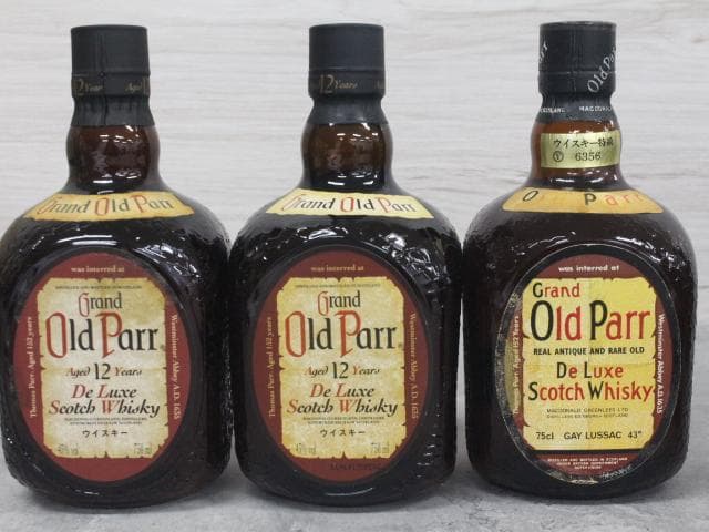 ▲未開栓/古酒 7本セット オールドパー12年Deluxe スコッチウイスキー
