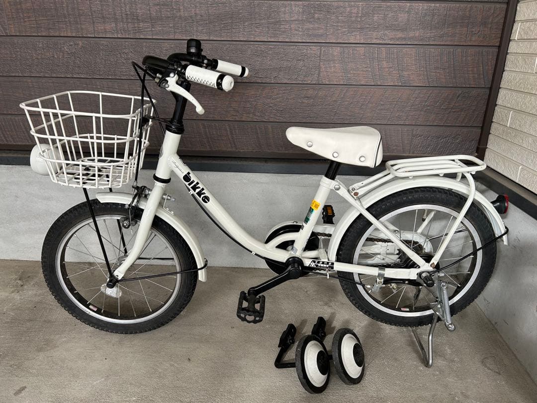 ブリヂストン　ビッケ　16インチ　子供用自転車 ホワイト 美品　手渡し限定