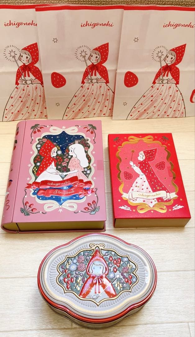 松風屋 マイネローレン いちごの日 おとぎばなし缶