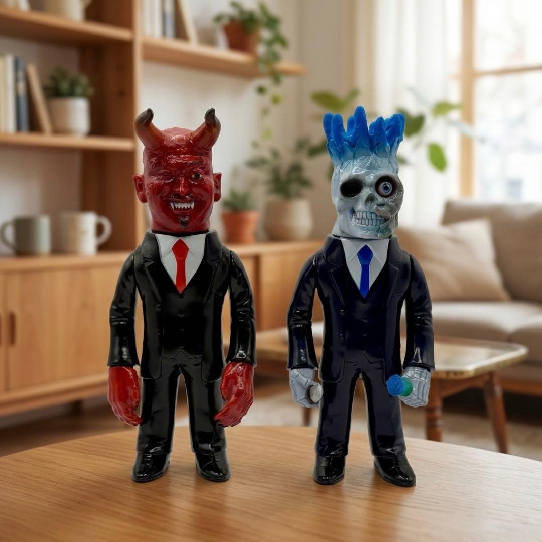 【世界限定9体】キムラトイ ソフビ 2体セット HEAD SWAP×SUIT