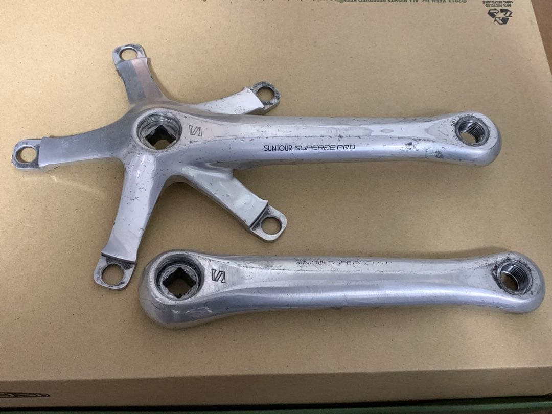 サンツアー シュパーブプロ クランク 165mm