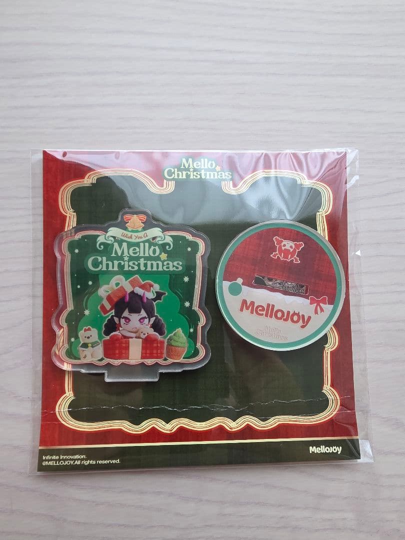 メロジョイ　クリスマス限定　リースパン　チーズベア　アクスタ　スタンプ