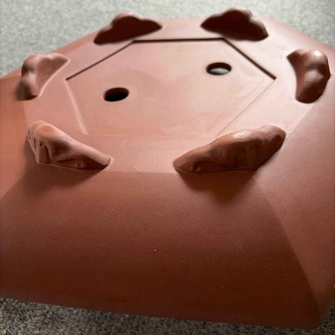 陶器 六角形 植木鉢　中国