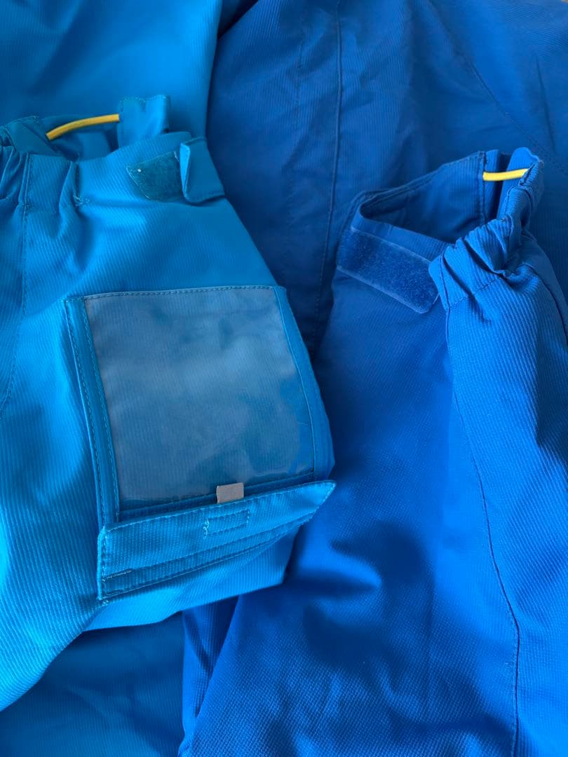 DESCENTE スキーウェア 子ども用 青 グレー