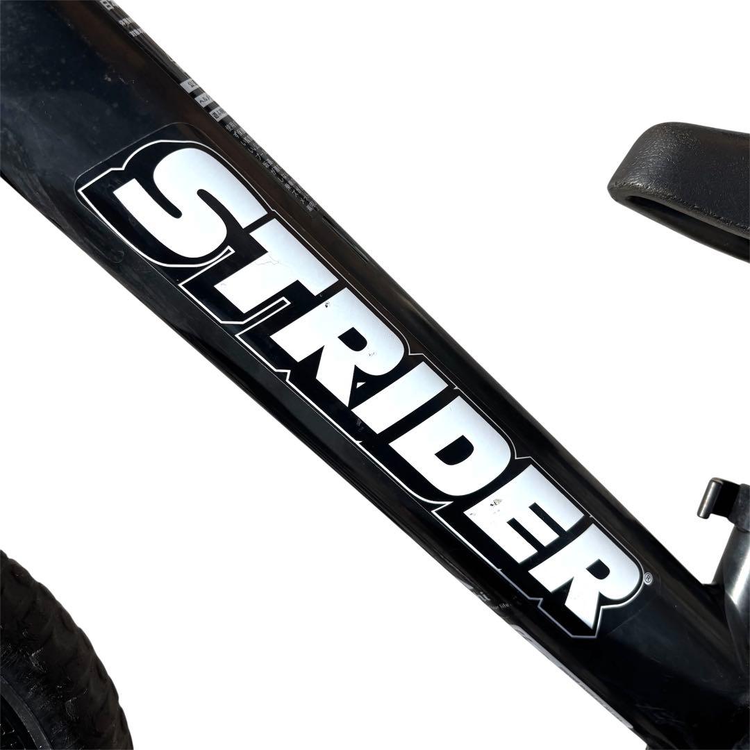 美品 ストライダー STRIDER 12 スポーツモデル 黒 バランスバイク