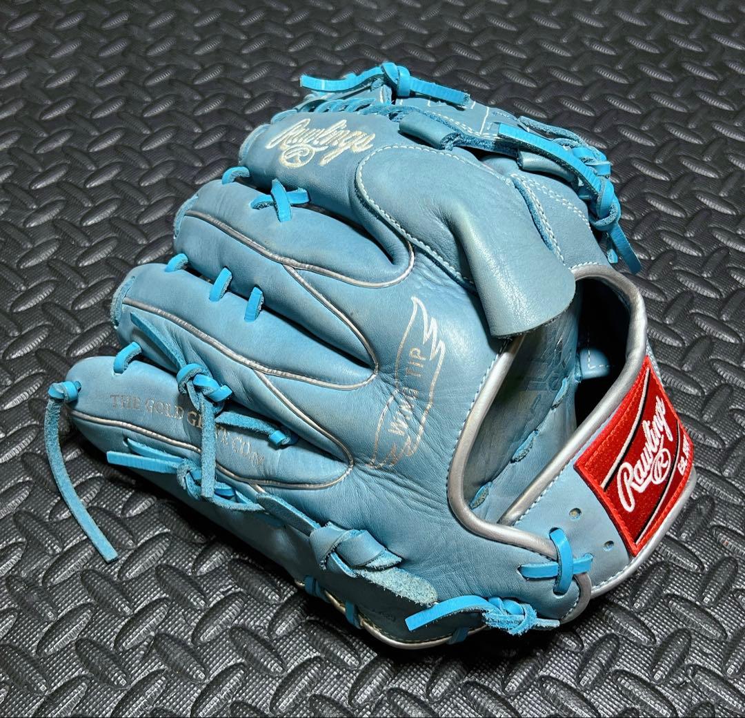 ローリングス ハイパーテック 軟式 投手用 グローブ ブルー