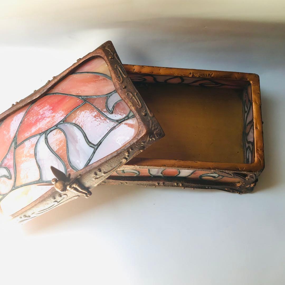 【世界限定数】ディズニーティンカーベルステンドグラスジュエリーボックス