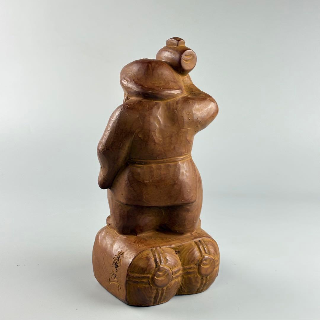 仏教美術　名工　片岡静観作　大国主　在銘　仏像