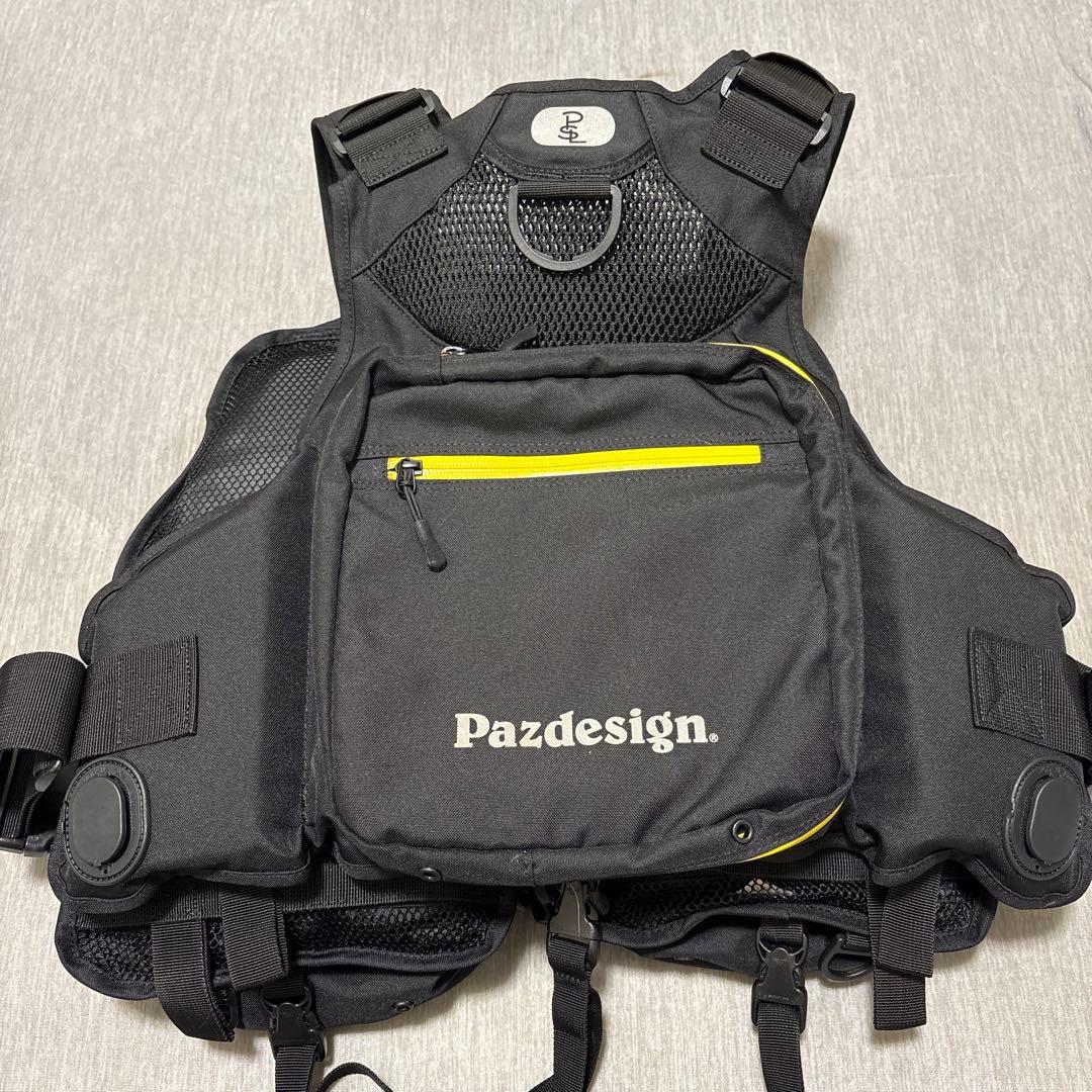 Pazdesign コンプリート ライフジャケット黒/黄色