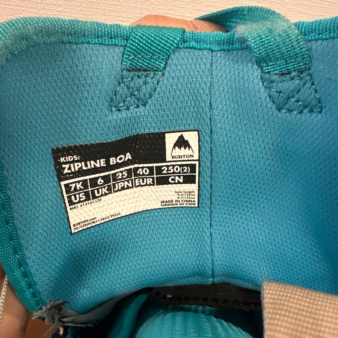 ZIPLINE BOAシステム 子ども用スノーボードブーツ25cm