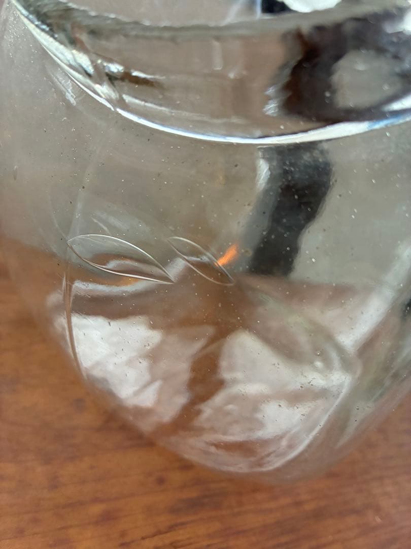 昭和 レトロ 菓子瓶 オマタドロップ 気泡 ガラス ガラス瓶 レトロ雑貨 希少