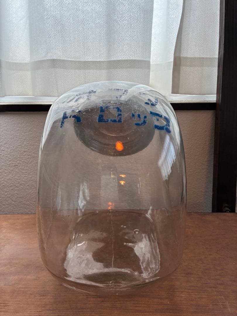 昭和 レトロ 菓子瓶 オマタドロップ 気泡 ガラス ガラス瓶 レトロ雑貨 希少