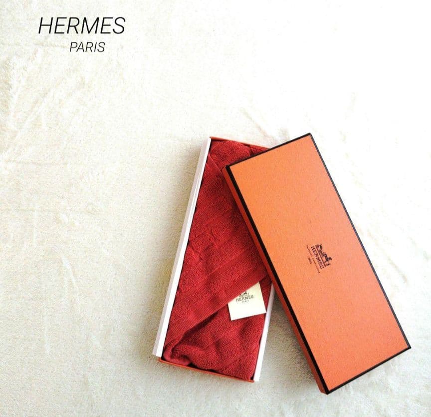 新品・未使用　HERMES エルメス　タオル エルメスオレンジ　即日発送